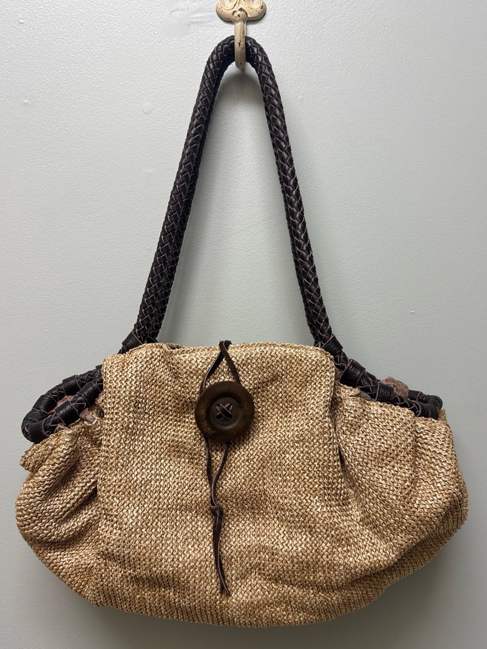 Nila Anthony woven shoulder hobo bag purse